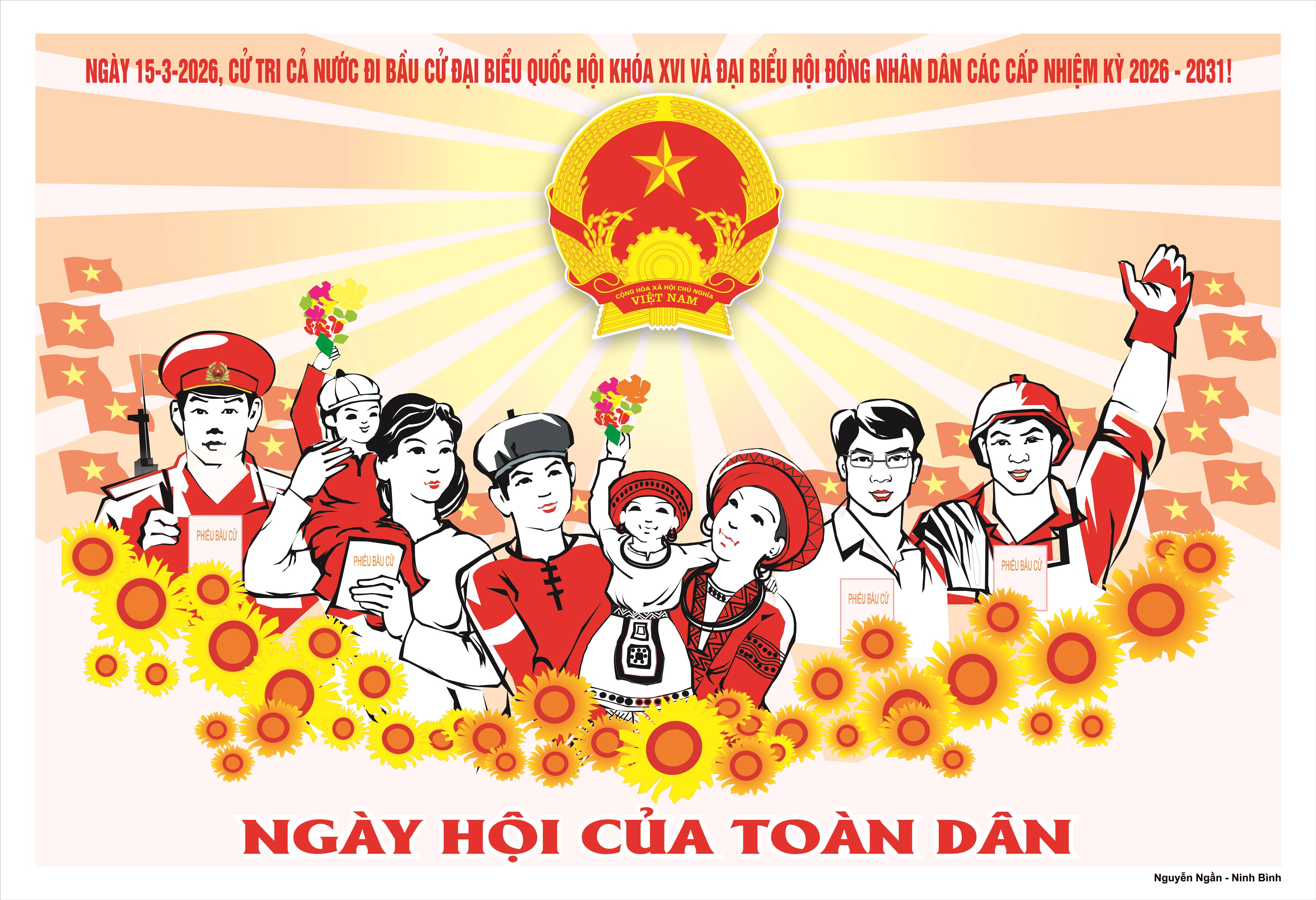 Quy trình bỏ phiếu bầu cử đại biểu Quốc hội khóa XVI và đại biểu Hội đồng nhân dân các cấp nhiệm kỳ 2026-2031