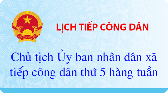 LỊCH TIẾP CÔNG DÂN
