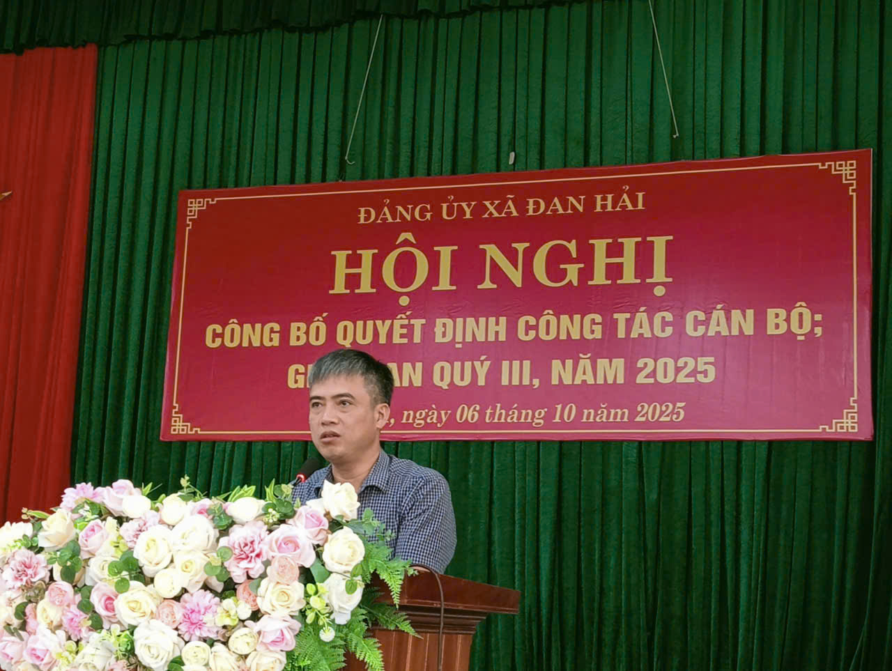 Hội nghị công bố Quyết định của Ban thường vụ Đảng uỷ về công tác cán bộ và giao ban quý III