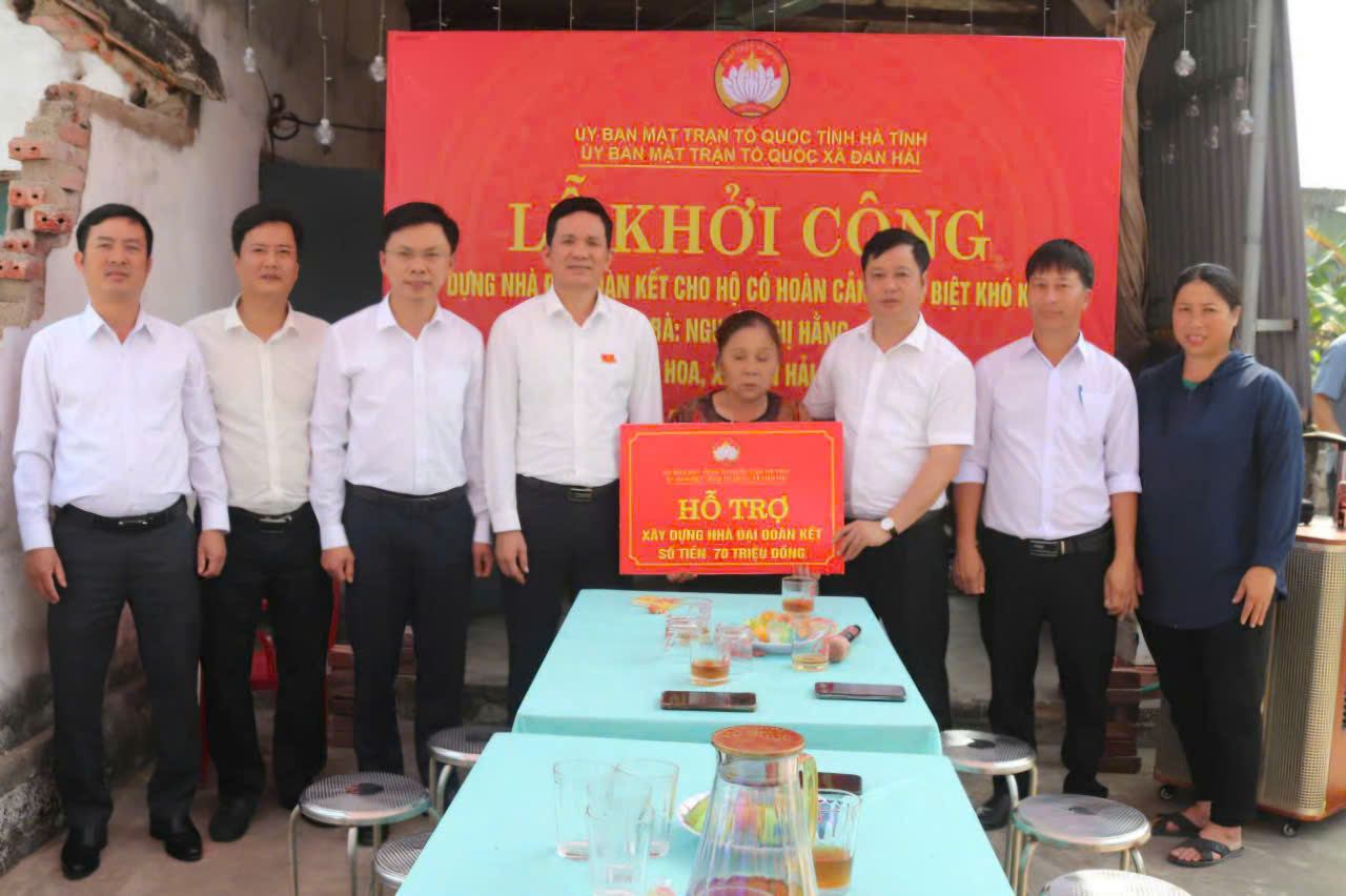 Xã Đan Hải khởi công xây dựng nhà “Đại đoàn kết” cho hộ có hoàn cảnh khó khăn