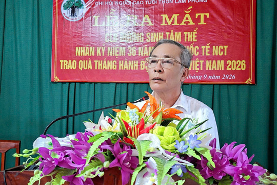 Hội người cao tuổi xã Đan Hải ra mắt câu lạc bộ Dưỡng sinh tâm thể tại thôn Lam Phong 