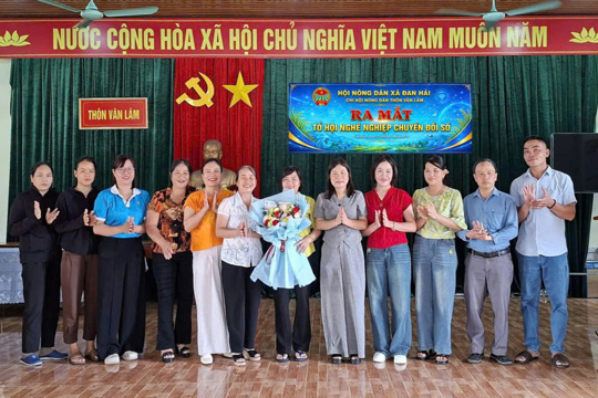 Hội Nông dân xã Đan Hải ra mắt mô hình Tổ hội nghề nghiệp ứng dụng chuyển đổi số