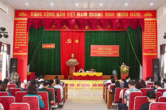 Xã Đan Hải tổ chức Hội nghị tổng kết thi hành Luật Quốc phòng, Luật Dân quân tự vệ và Luật Giáo dục quốc phòng và an ninh