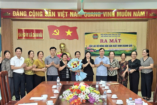 Hội Nông dân xã ra mắt CLB Nông dân sản xuất, kinh doanh giỏi