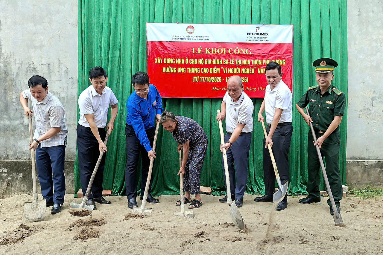Đan Hải khởi công nhà đại đoàn kết, chung ta chăm lo gia đình có hoàn cảnh đặc biệt khó khăn