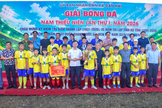 Đội bóng thôn Thống Nhất vô địch Giải Bóng đá nam thiếu niên lần thứ I năm 2026