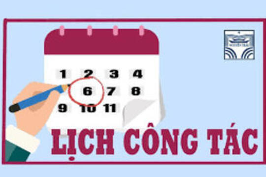 Đảng ủy xã: Chương trình công tác  tuần 01 tháng 7/2026 