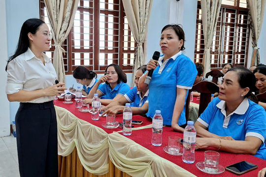 Hội Liên hiệp phụ nữ xã Đan Hải tổ chức tập huấn công tác hội gắn với chuyên đề “Làm cha mẹ tích cực – đồng hành cùng con phát triển toàn diện” 