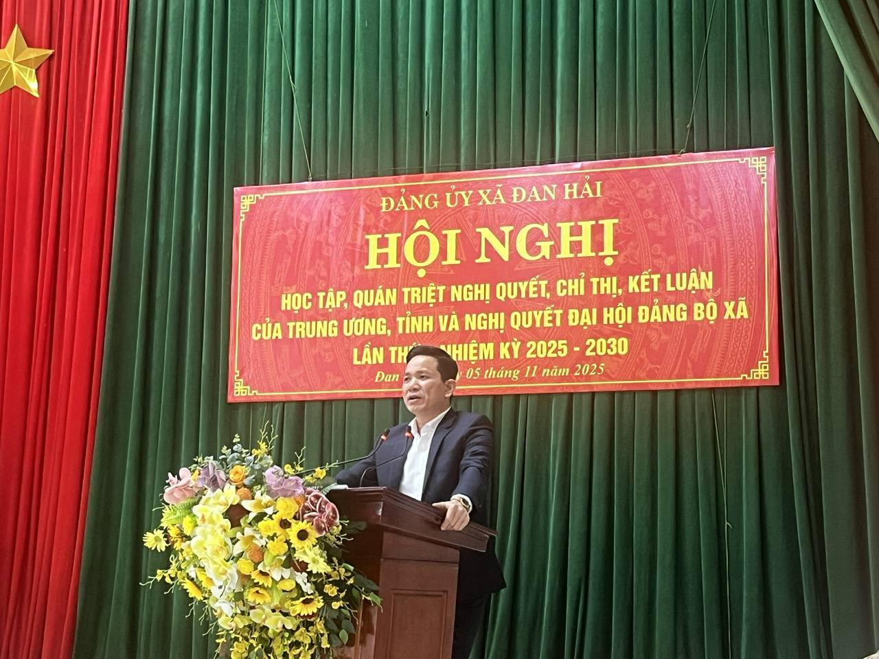 Hội nghị học tập, quán triệt các nghị quyết, chỉ thị, kết luận của Trung ương, tỉnh, nghị quyết Đại hội Đảng bộ xã