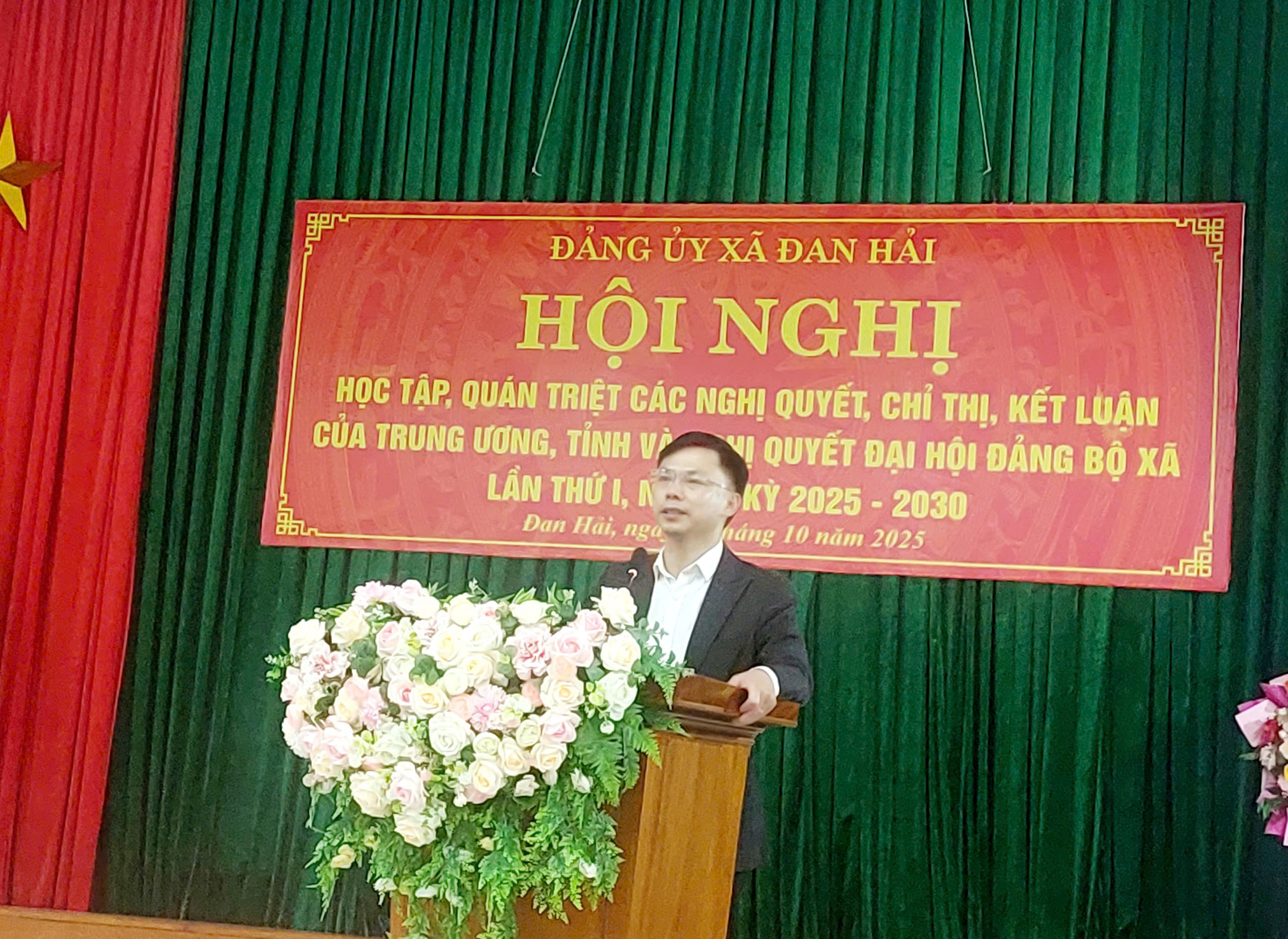 Hội nghị học tập, quán triệt các Nghị quyết, Chỉ thị, Kết luận của Trung ương, tỉnh và nghị quyết Đại hội đại biểu Đảng bộ xã lần thứ I, nhiệm kỳ 2025- 2030